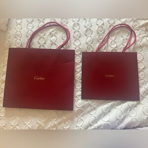 2 originals cartier shopping bags Medium & Small